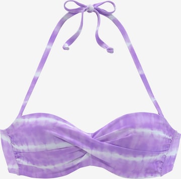 Hauts de bikini s.Oliver en violet : devant