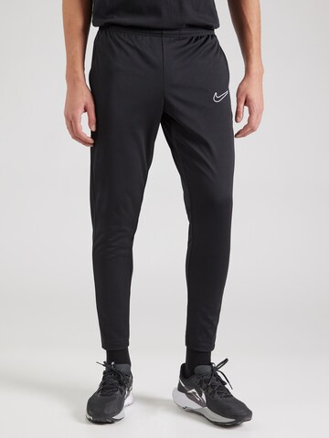 NIKE - Tapered Pantalón deportivo 'Academy 25' en negro: frente