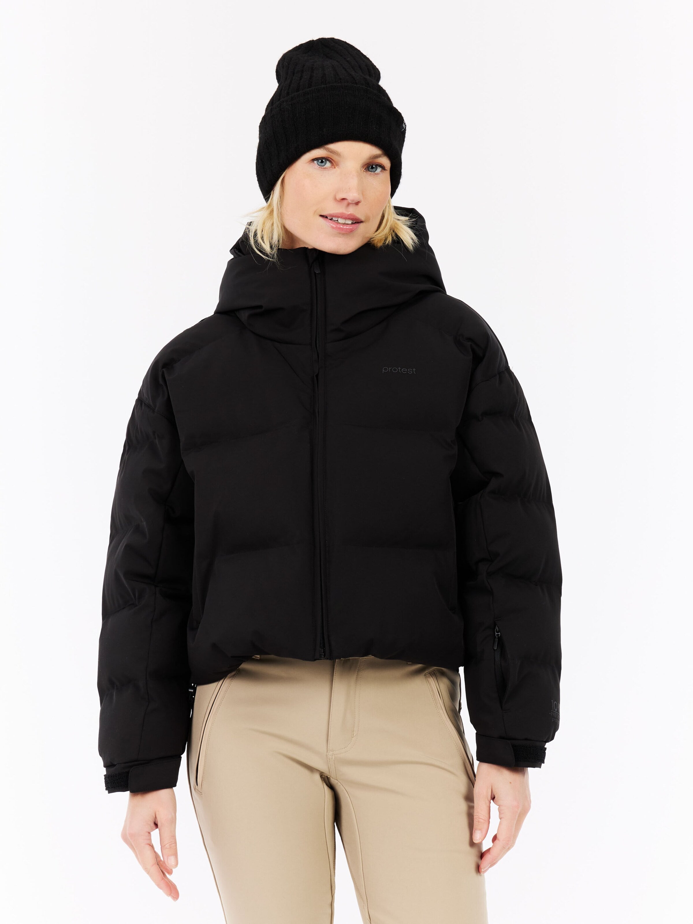 PROTEST Sportjacke 'PRTVox'‌‌‌‌‌‌‌‌‌‌ in Schwarz: Vorderseite
