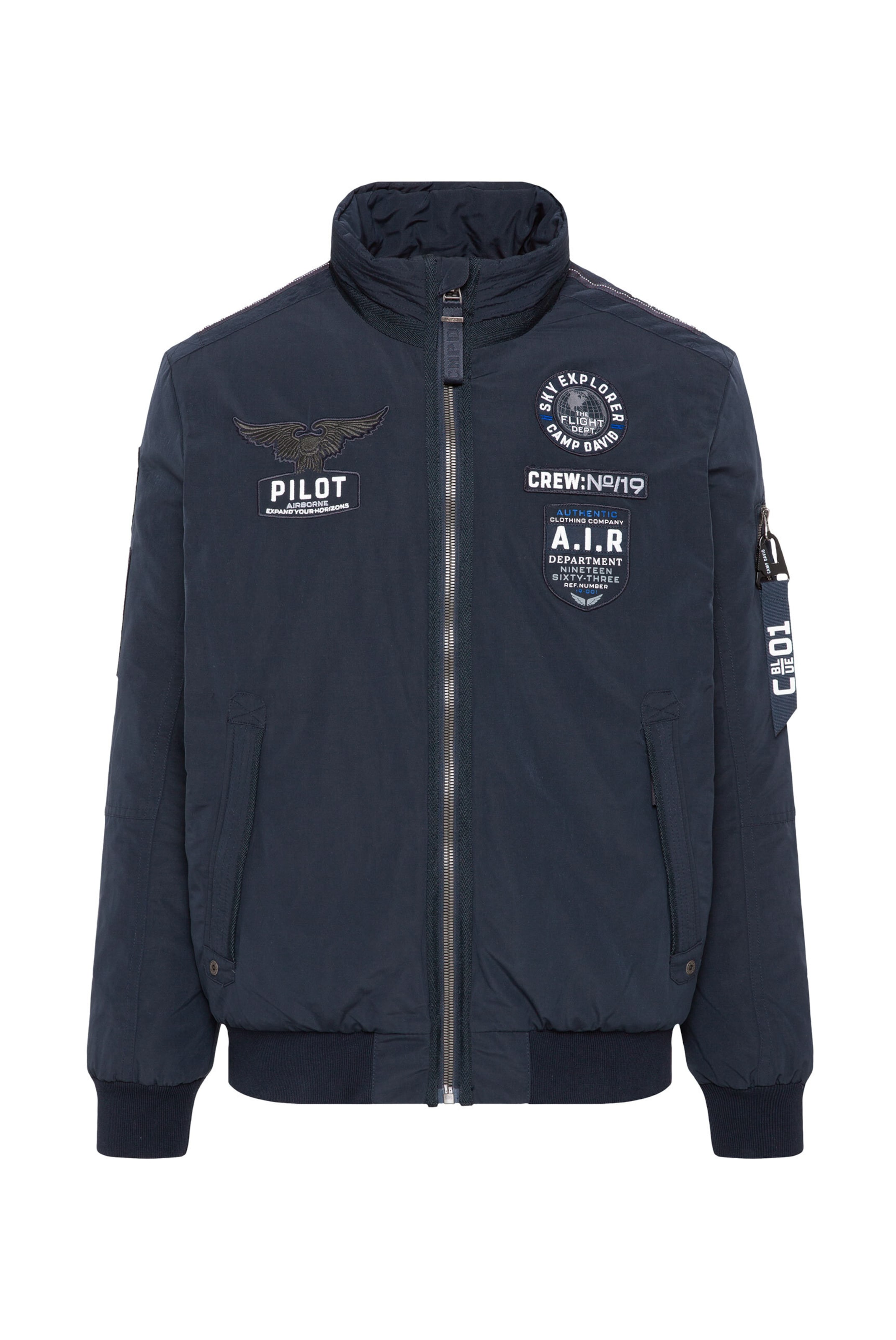 CAMP DAVID Vinterjakke i blå: forside