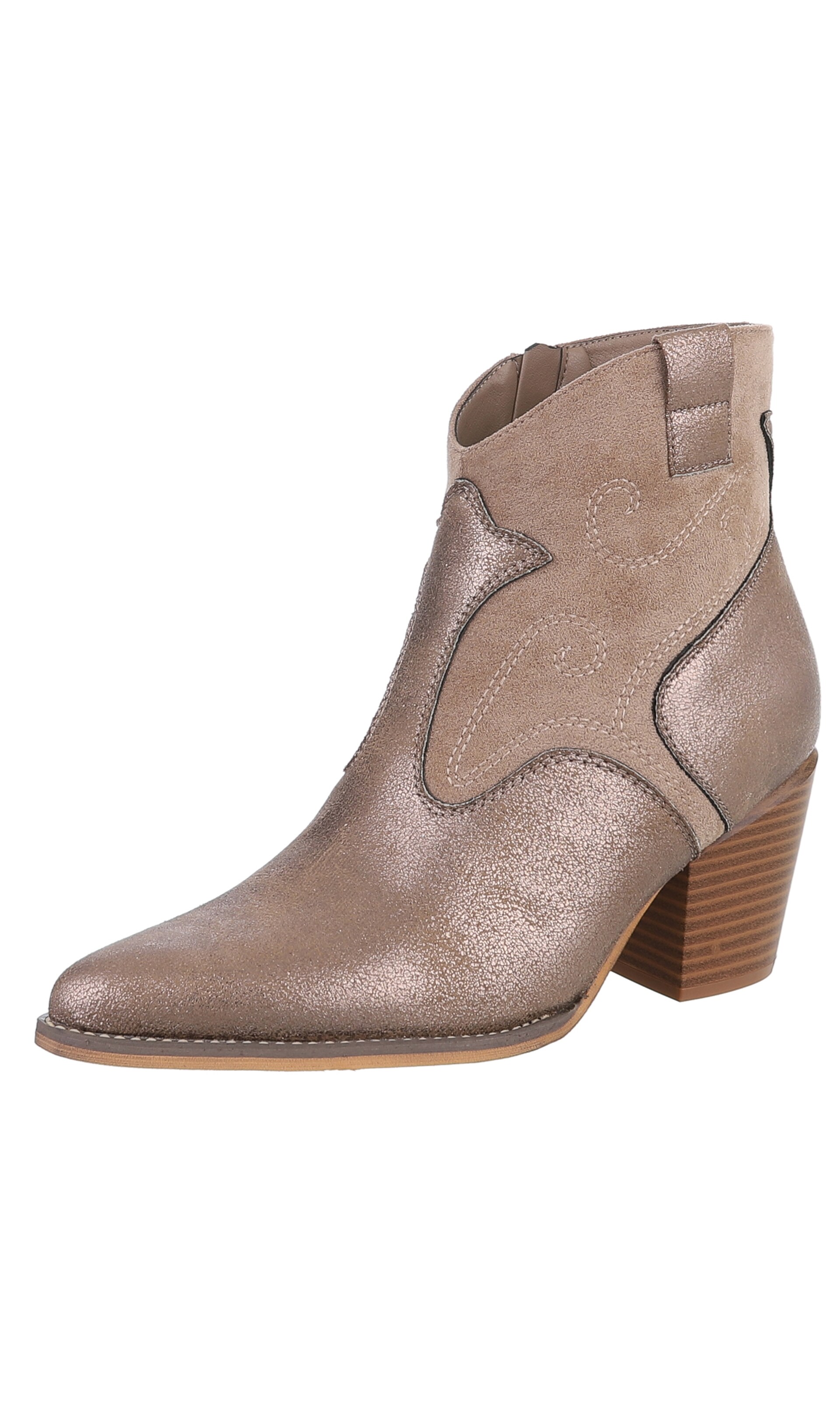 Ital-Design Cowboy Boots in Brown: front