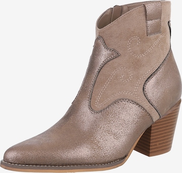Ital-Design Cowboy Boots in Brown: front
