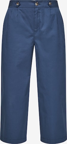 s.Oliver Wide leg Bandplooibroek in Blauw: voorkant