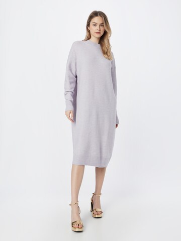 Monki Knitted dress in Purple: front