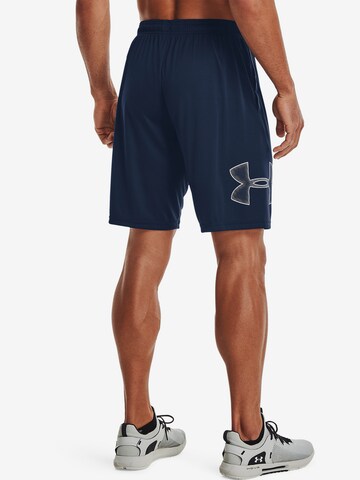 UNDER ARMOUR Loosefit Sportbroek 'Tech' in Blauw