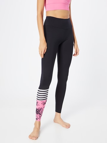 Hey Honey Skinny Sportovní kalhoty – pink: přední strana