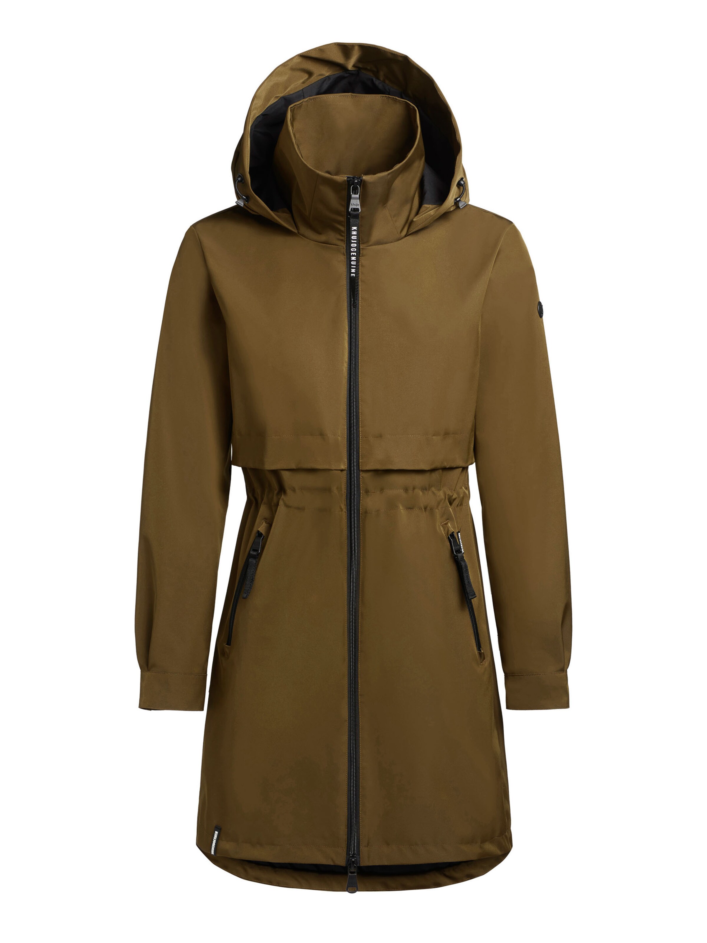 khujo Between-seasons coat 'Ariana3' in Green: front