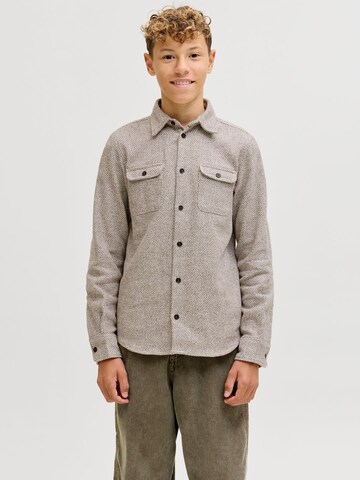 Regular fit Camicia di Jack & Jones Junior in marrone: frontale