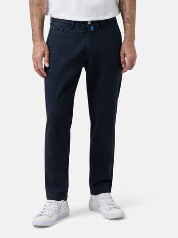 PIERRE CARDIN Tapered Hose 'Futureflex Lyon' in Blau: Vorderseite