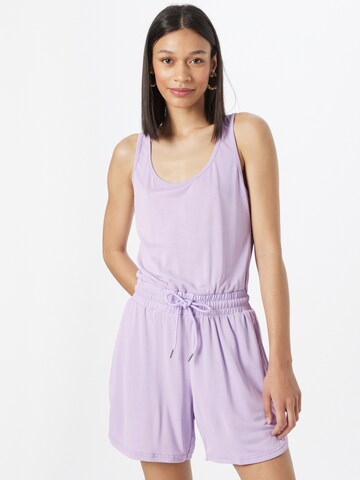 Urban Classics Jumpsuit in Lila: voorkant