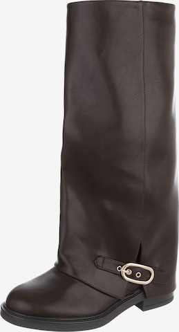 Ital-Design Boots in Brown: front