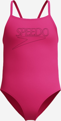 SPEEDO Athletic Swimwear in Pink: front