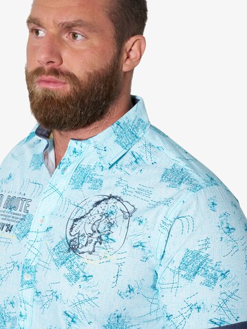 Jan Vanderstorm Comfort Fit Hemd 'Toste' in Blau