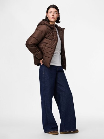 PIECES Winter jacket 'PCBee' in Brown