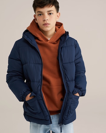 WE Fashion Between-season jacket in Blue: front