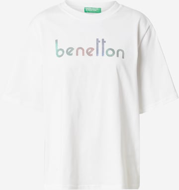 UNITED COLORS OF BENETTON Shirt in White: front