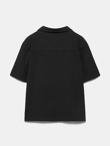 Pull&Bear Regular Fit Hemd in Schwarz