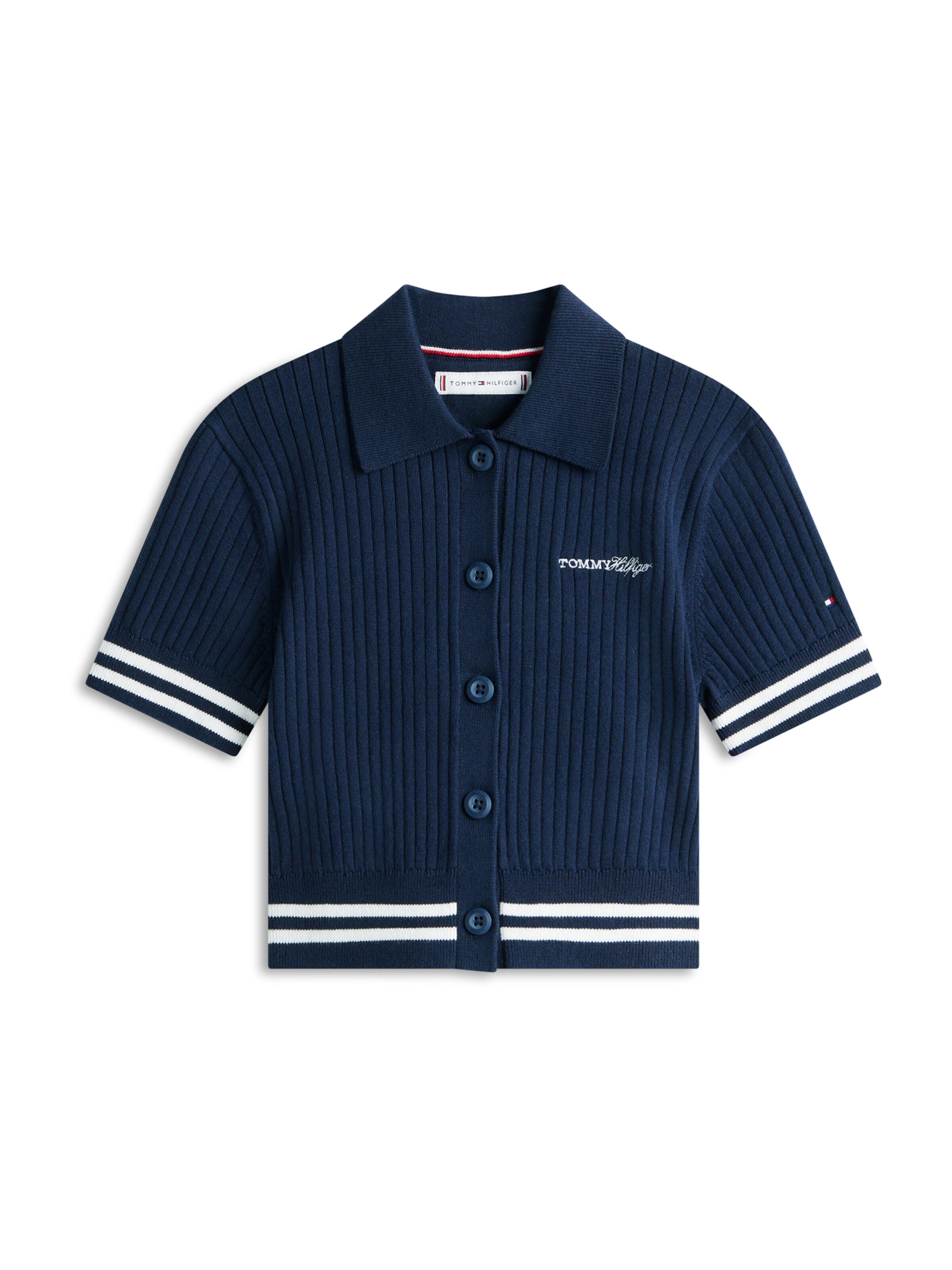 TOMMY HILFIGER Kardigan – modrá: přední strana