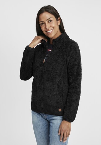 Oxmo Sweatjacke 'Telsa' in Schwarz: Vorderseite