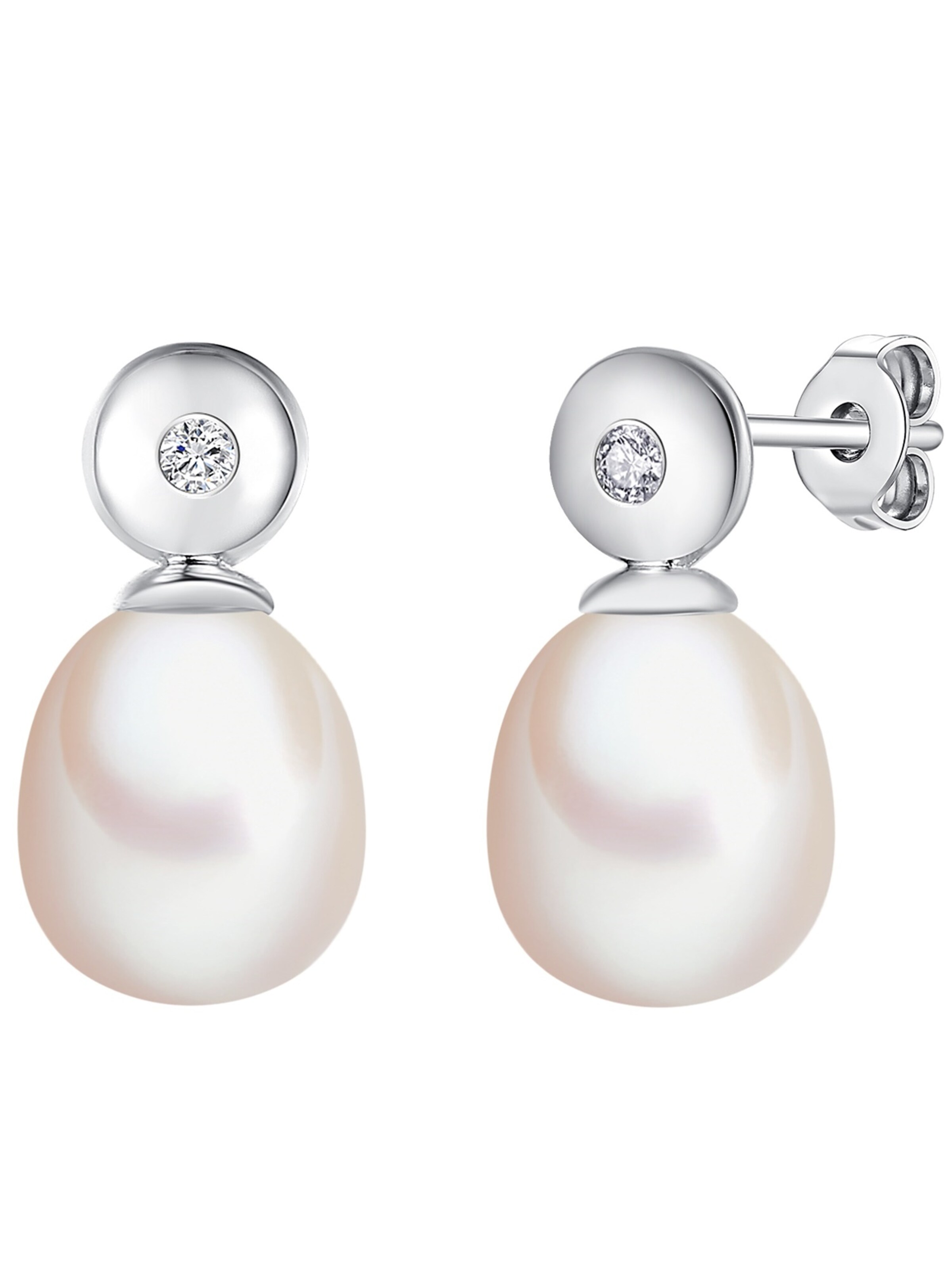 Lulu & Jane Ohrringe in Silber: Vorderseite