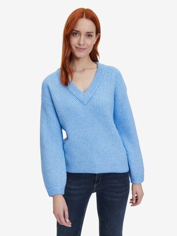 Pull-over Betty & Co en bleu : devant