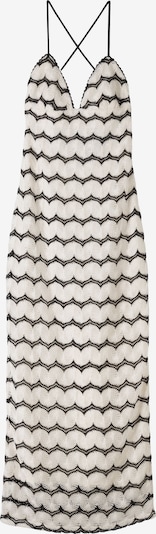 Rochie tricotat Bershka pe negru / alb murdar, Vizualizare produs