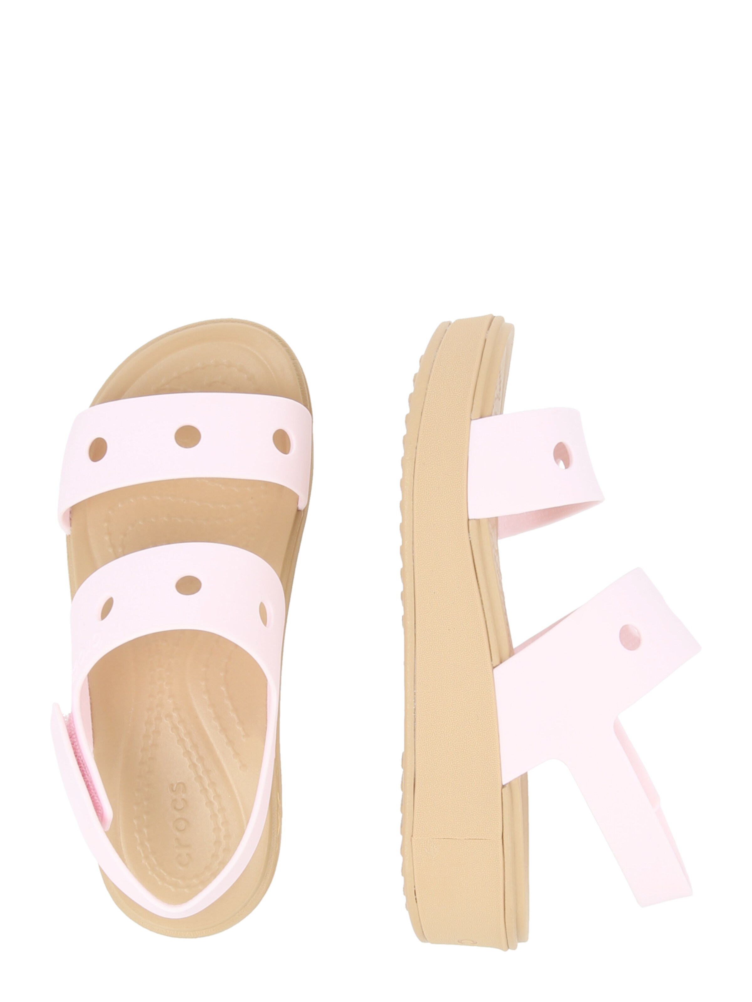 Crocs Босоножки 'Brooklyn' в Ярко-розовый