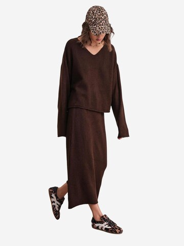 Tenue d'intérieur 'Strick-Koordinaten' MixRay en marron