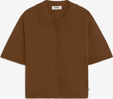 ECOALF Knit Cardigan 'JUNIPER' in Brown: front
