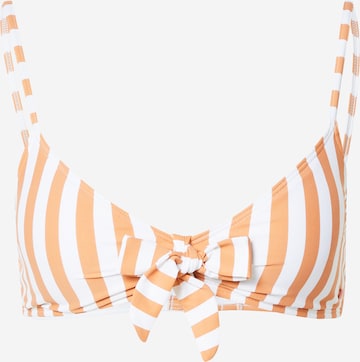 ROXY Bustier Bikinitop in Bruin: voorkant