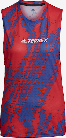adidas Terrex Tanktop 'Terrex Parley Agravic' in blau / rot / weiß, Produktansicht