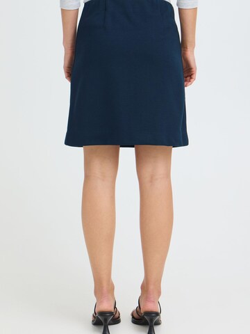 Oxmo A-Linien Minirock in Blau