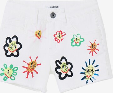 Desigual Regular Trousers in White: front