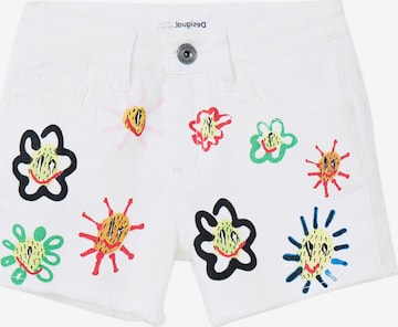 Regular Pantalon Desigual en blanc : devant