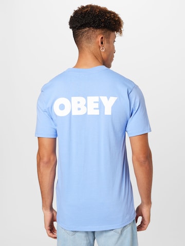 Obey Тениска 'Bold 2' в синьо
