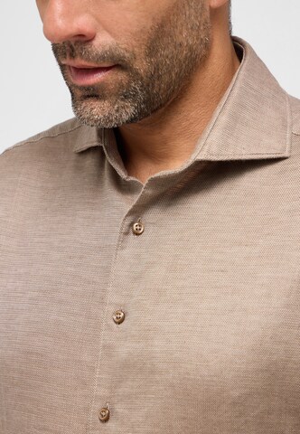 ETERNA Regular fit Button Up Shirt in Beige