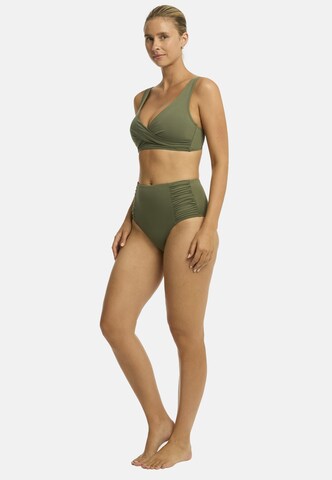 SEA LEVEL Bikinihose 'Gathered' in Grün