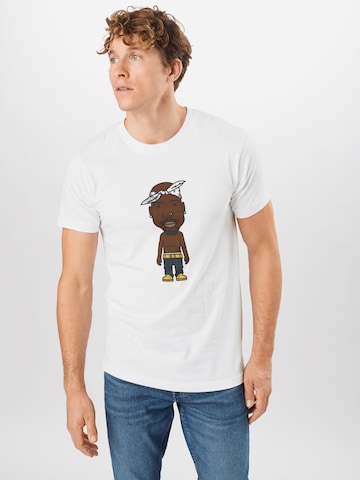 Mister Tee T-shirt 'LA Sketch' i vit: framsida