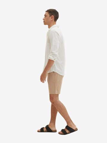 TOM TAILOR Regular Shorts in Braun