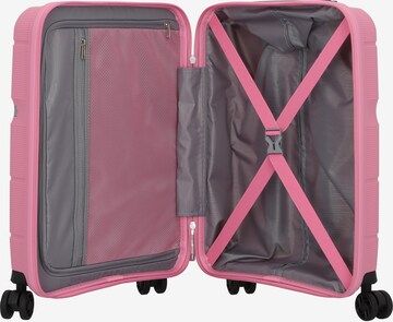American Tourister Trolley 'Linex' in Roze