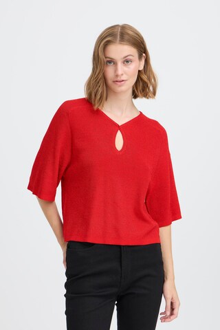 ICHI Sweater 'ICHCody' in Red: front