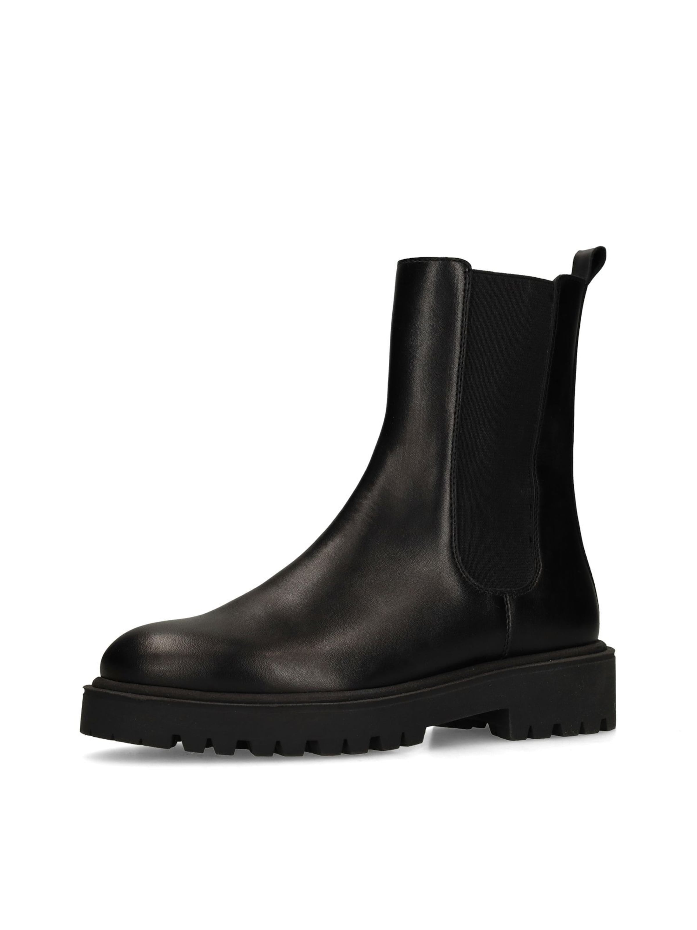 MANFIELD Chelsea boots in Zwart: voorkant
