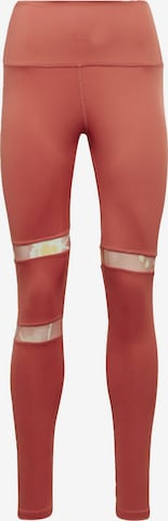 Reebok Sport Workout Pants in Red: front