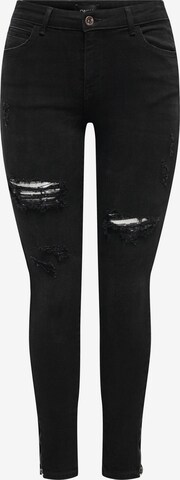 ONLY Skinny Jeans 'KENDELL' i svart: framsida