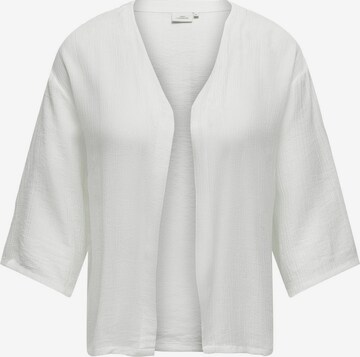 ONLY Carmakoma Knit Cardigan in White: front