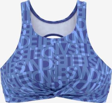 Elbsand Bikinitop in Blau: Vorderseite