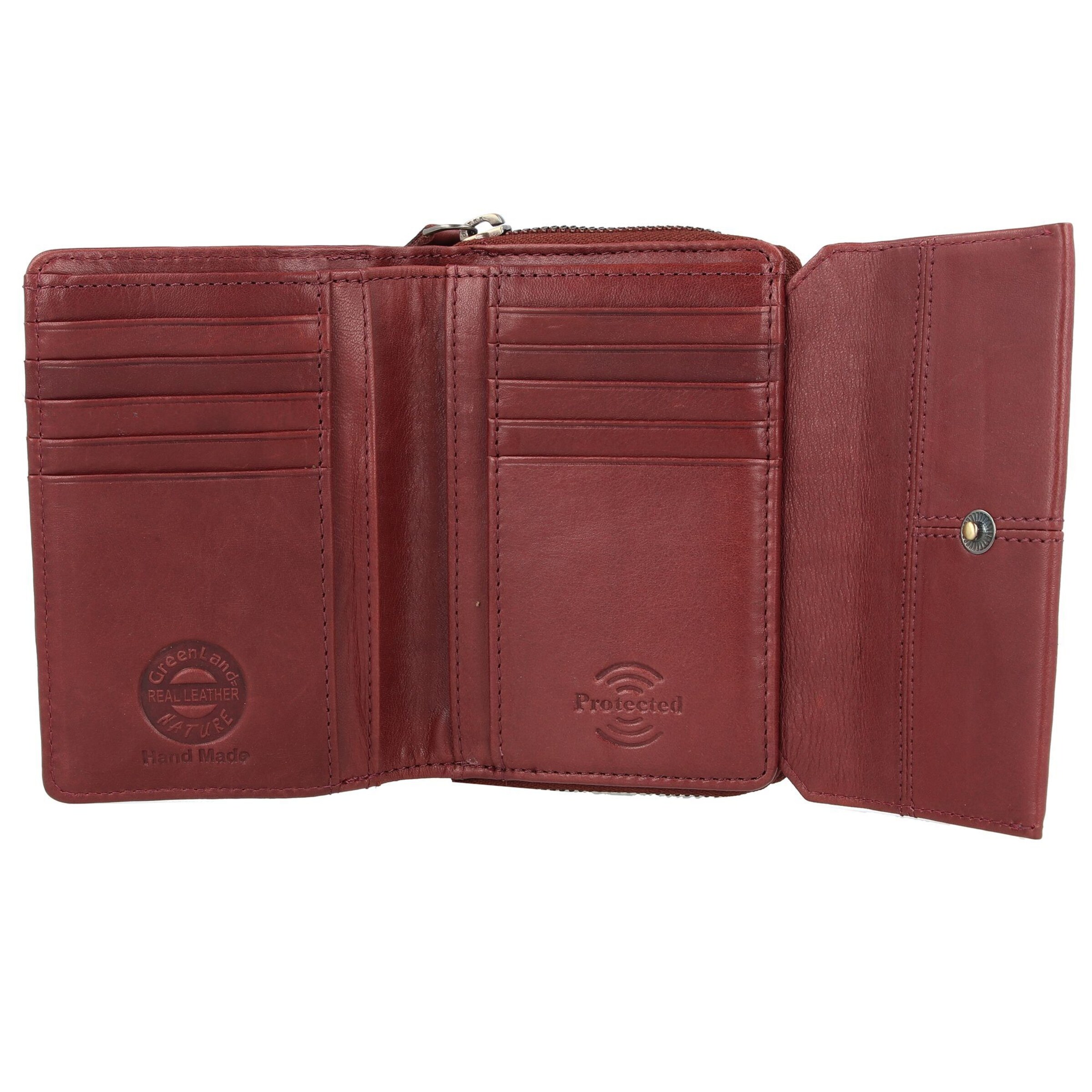 Portamonete 'Nature Soft' di Greenland Nature in rosso