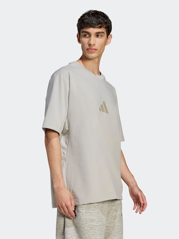 ADIDAS SPORTSWEAR Λειτουργικό μπλουζάκι 'Z.N.E.' σε γκρι: μπροστά