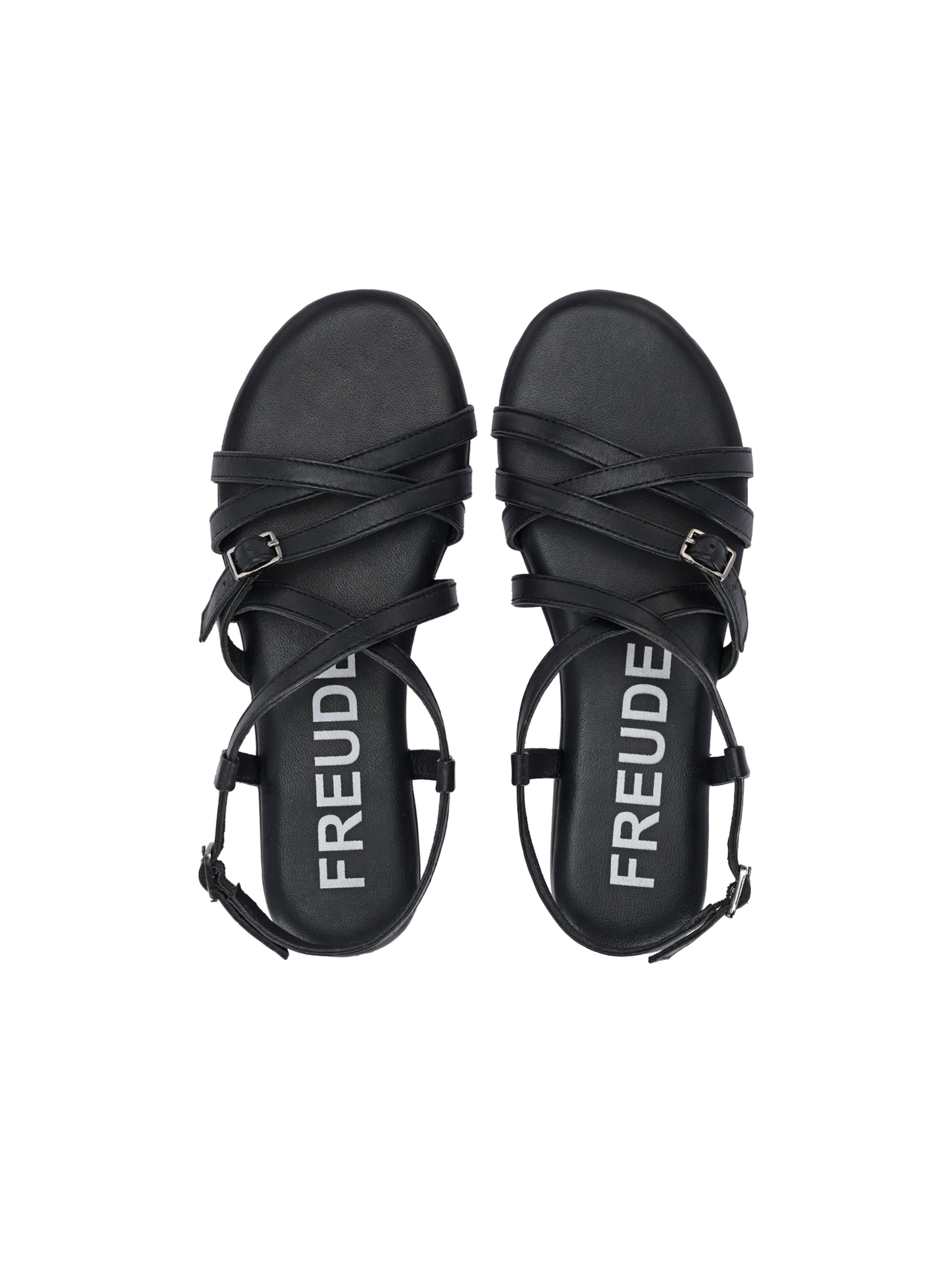 FREUDE Sandalen met riem 'Antares' in Zwart