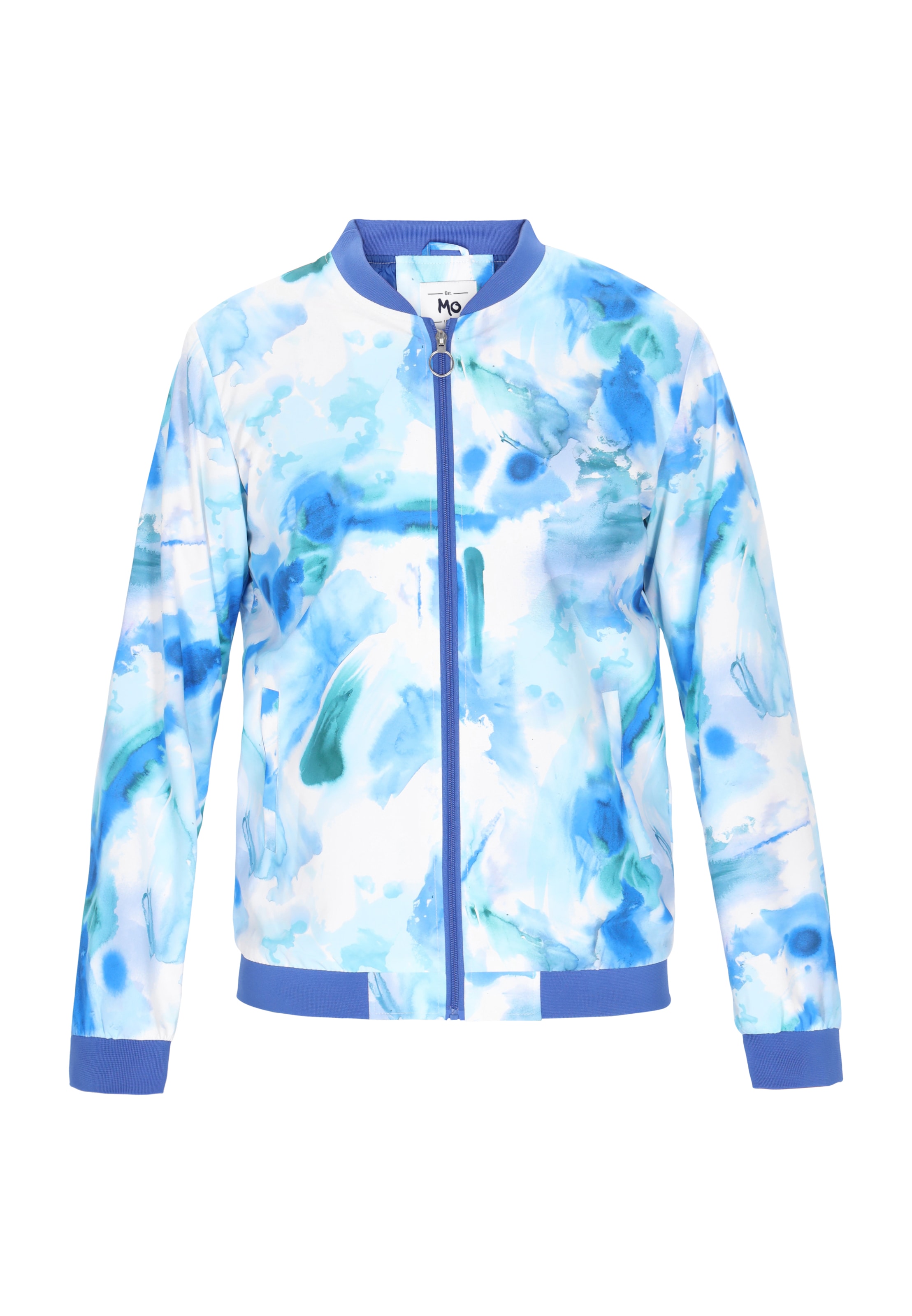 MO Prechodná bunda - Modrá: predná strana
